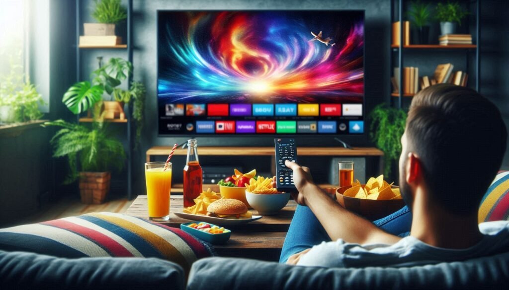 Best IPTV in US showing football game and American channels on 4K TV